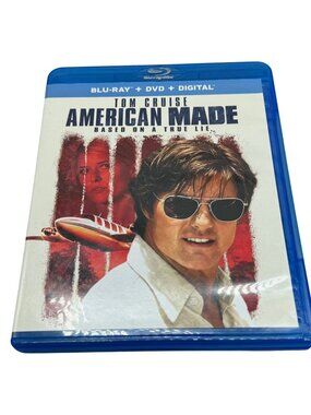 Tom Cruise 2017 American Made Blu-Ray + DVD + Digital Rated R 115 Mins READ